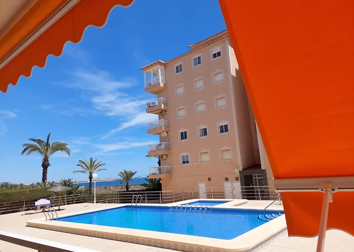 2 Garaje Y Piscina Junto Al Mar Lägenhet *